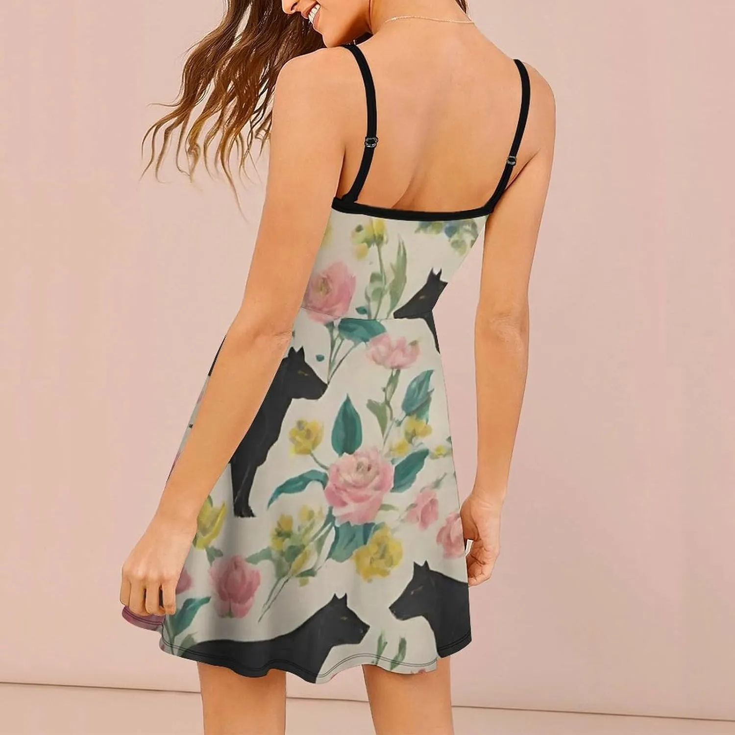 Women's Casual Loose Flowy Swing Shift Dresses for Vacation Party Wedding