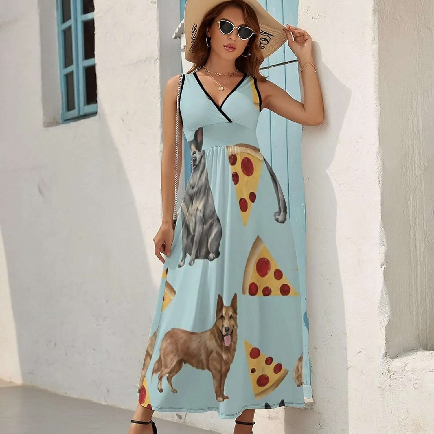 Women's Casual Loose Flowy Swing Shift Dresses for Vacation Party Wedding
