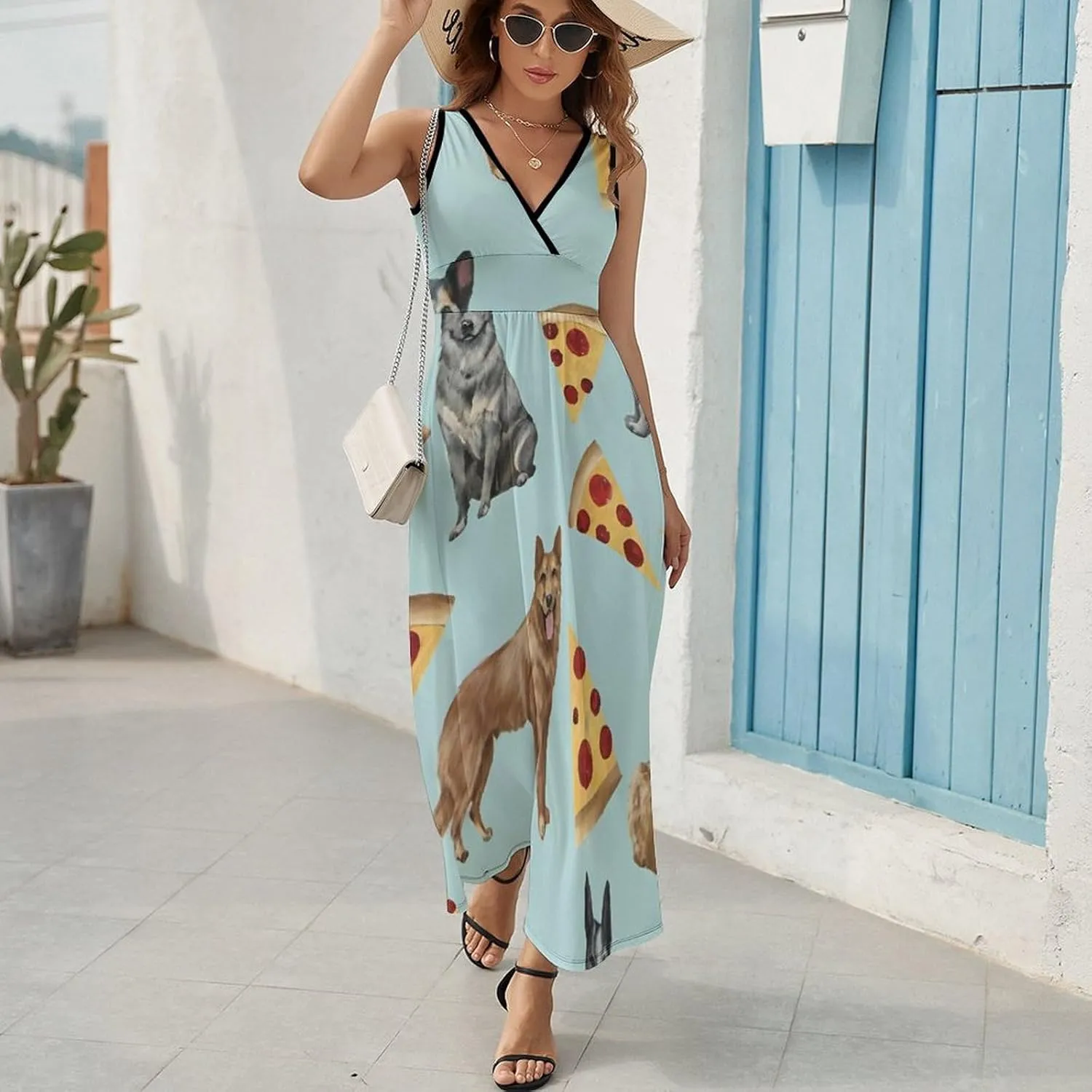 Women's Casual Loose Flowy Swing Shift Dresses for Vacation Party Wedding