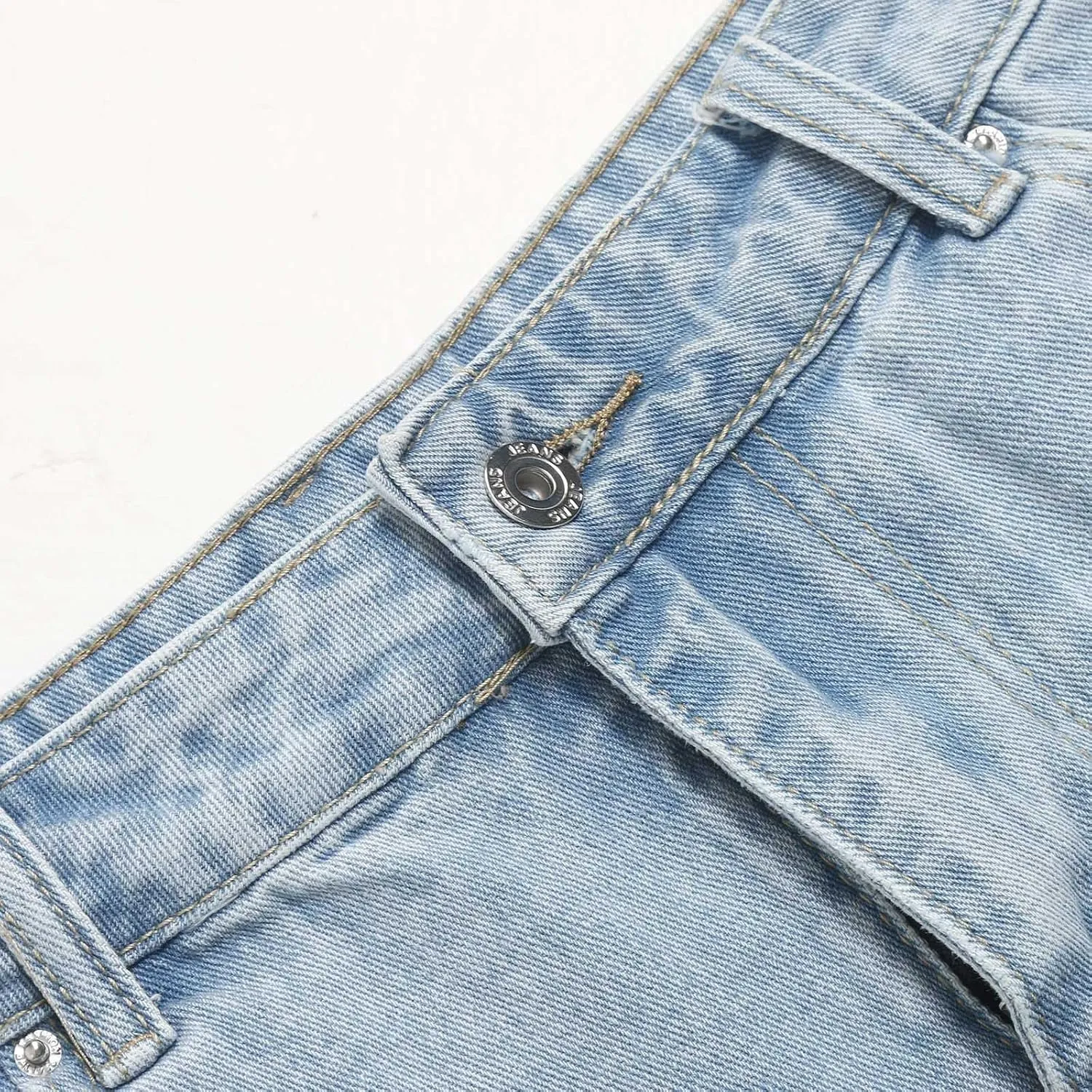 Women's Denim Shorts Summer Baggy High Waisted Flowy Wide Leg Buttons Pleated Casual Jean Short 2025 Fashion