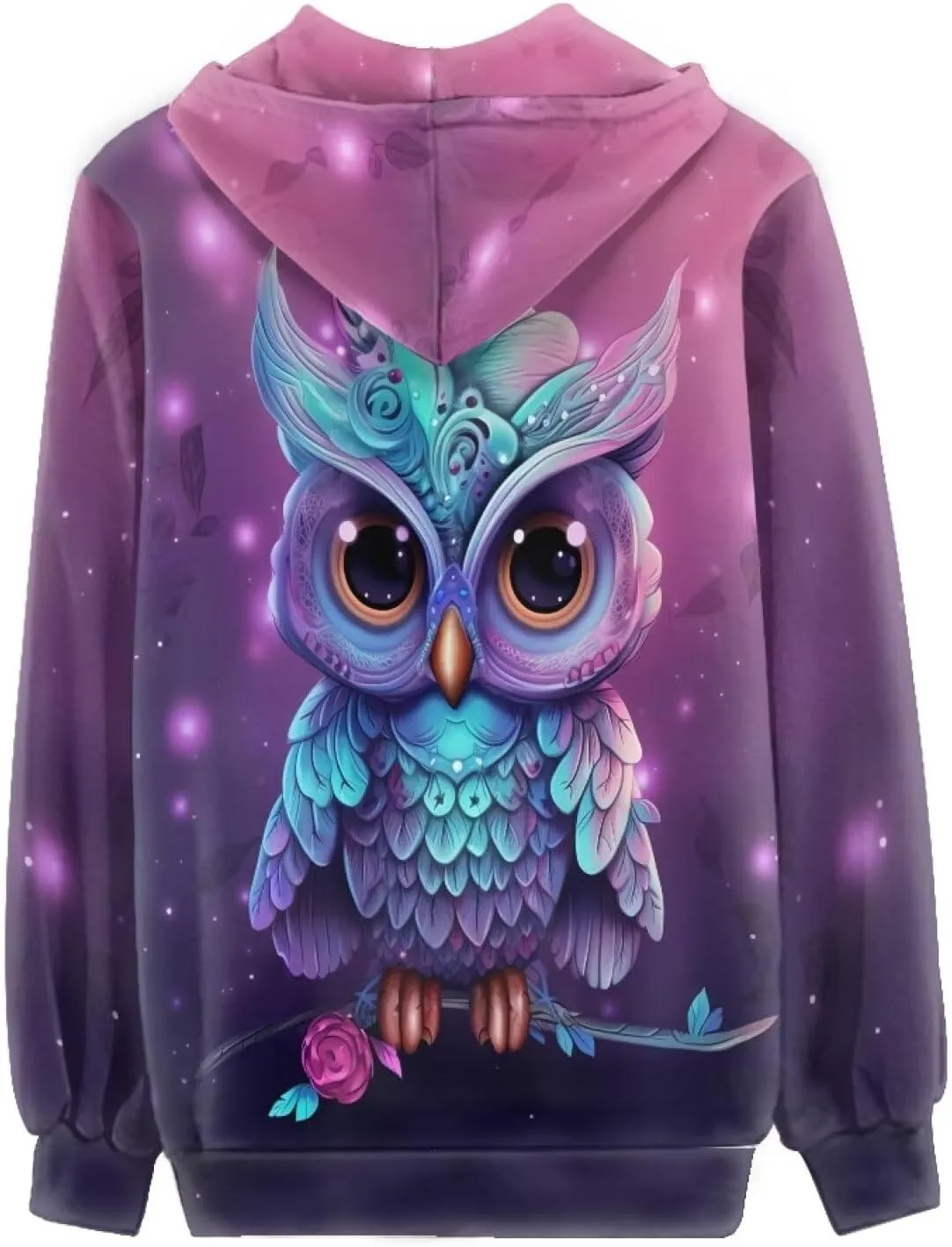 Women's Fashion Hoodies Sweatshirt Teen Girls Zip Up Jacket Long Sleeve Pullover Top XS-5XL
