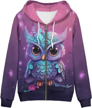 Women's Fashion Hoodies Sweatshirt Teen Girls Zip Up Jacket Long Sleeve Pullover Top XS-5XL