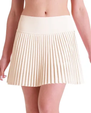 Women's High-Waisted Pleated Tennis Skirt with Shorts and Pockets: Lightweight Athletic Golf Skorts