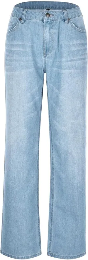 Women's High-Waisted Ripped Jeans Fashionable Distressed Gradient Casual Denim Pant Street Hip Hop Trendy Streetwears