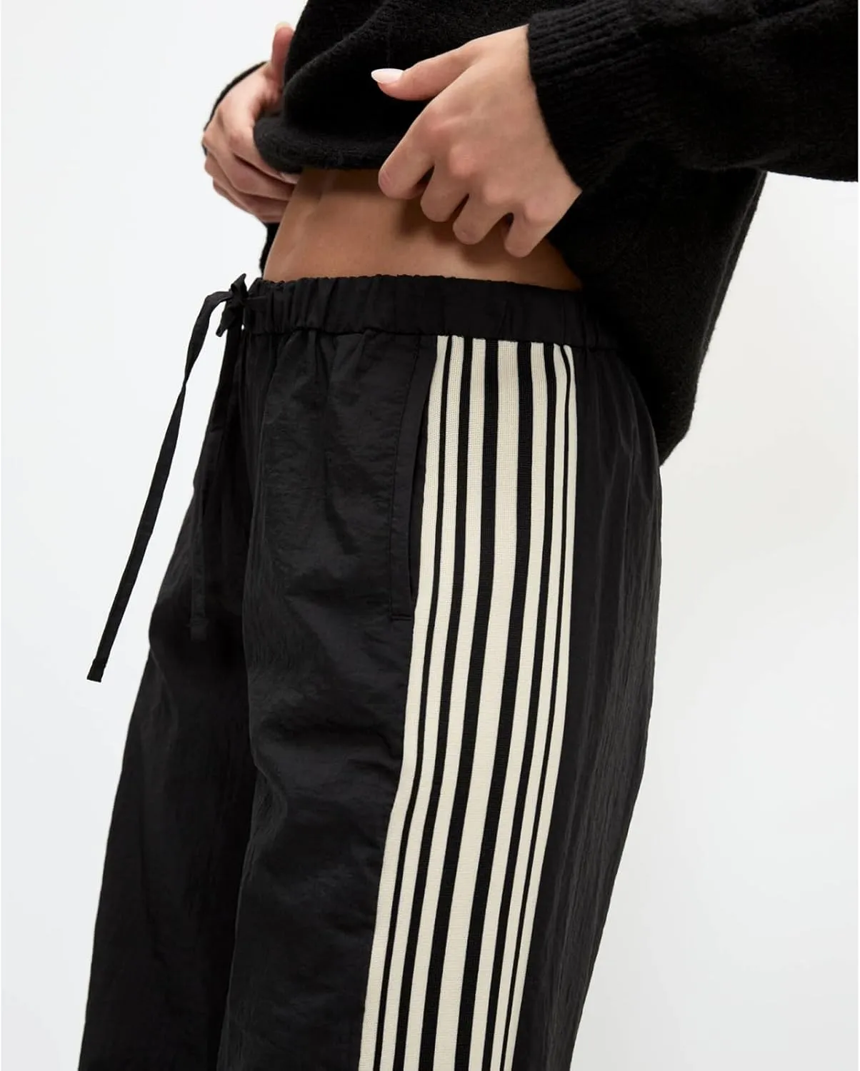 Women's Parachute Pants Casual Loose Elastic Waist Casual Y2K Jogger Outing Sweatpants Streetwear