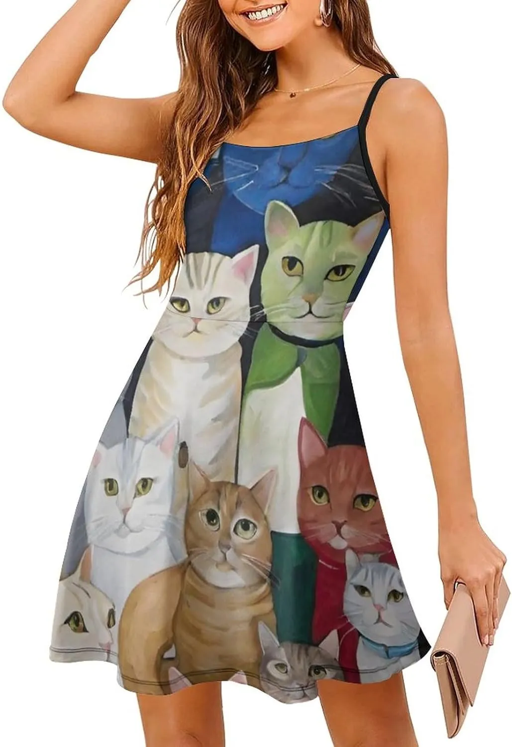 Women's Summer Casual Bodycon Cami Dress for Party Beach Date