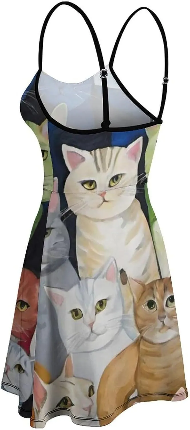 Women's Summer Casual Bodycon Cami Dress for Party Beach Date