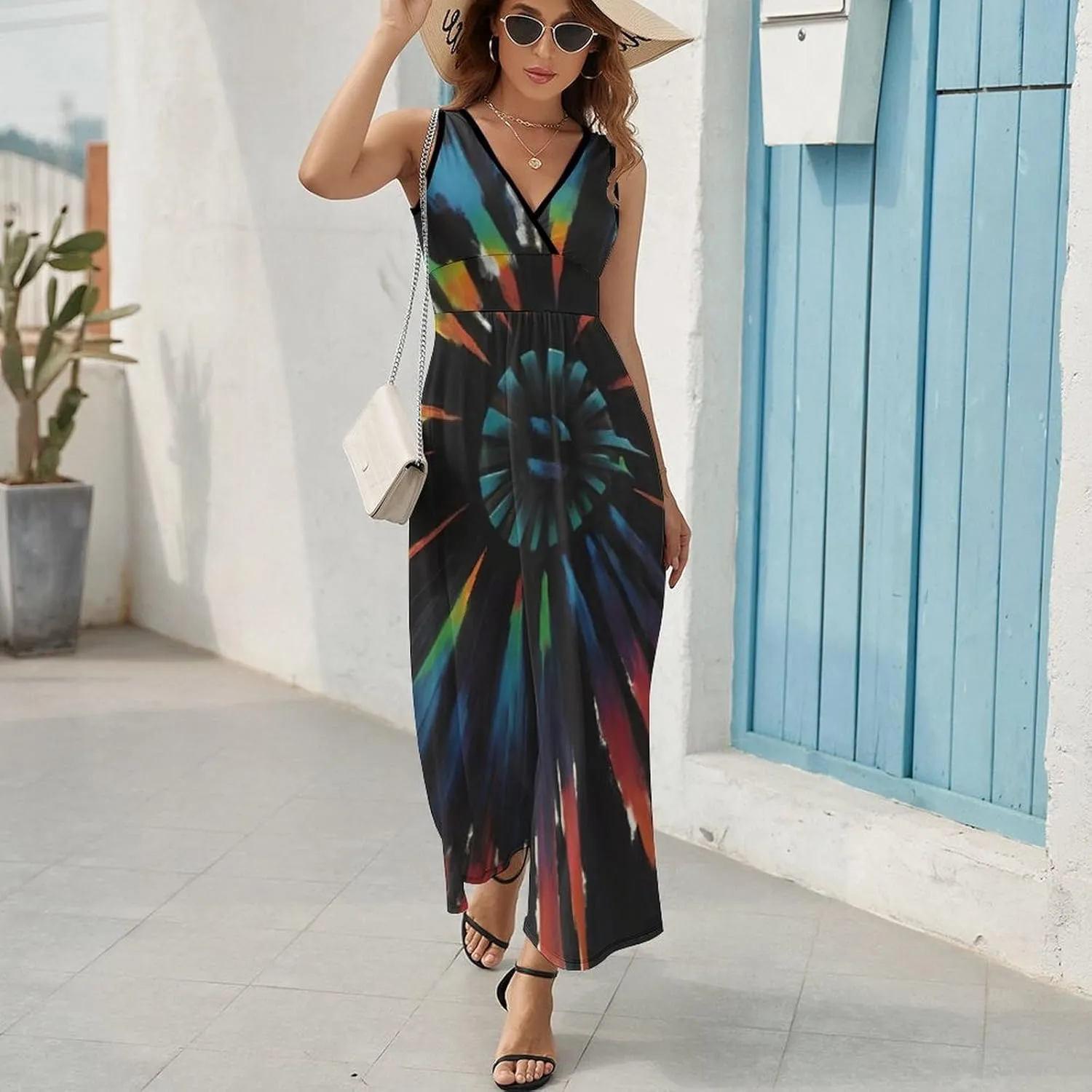 Women's Summer Casual Flowy Long Dress for Vacation Party Wedding