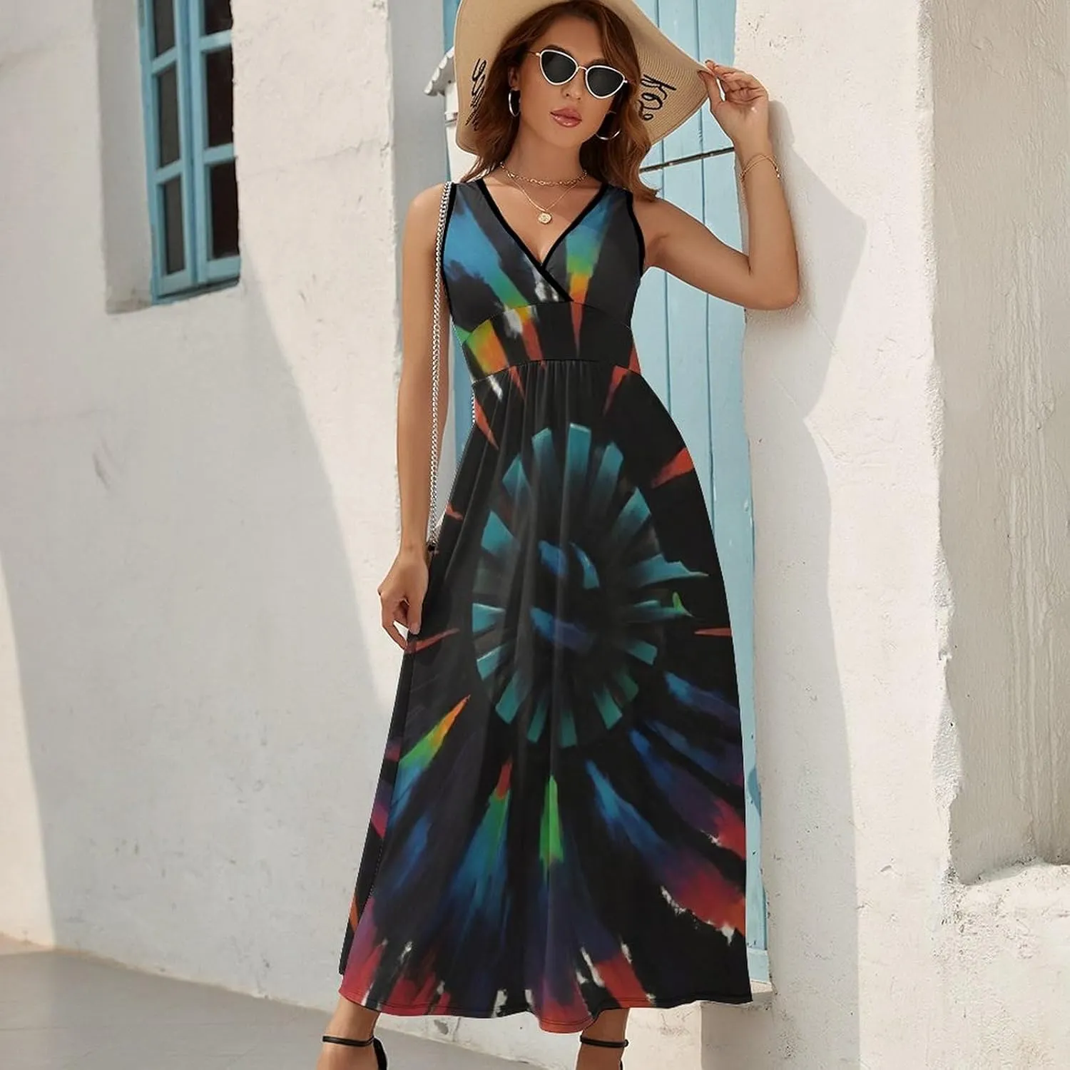 Women's Summer Casual Flowy Long Dress for Vacation Party Wedding