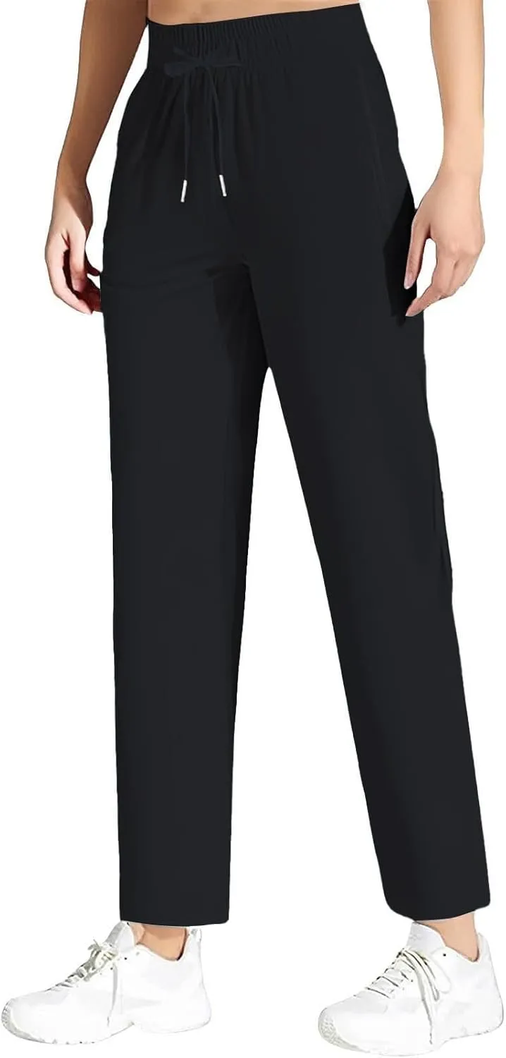 Women's Sweatpants Baggy Casual Drawstring Straight Leg Lounge Pants Outfits Athletic Breathable Joggers with Pockets