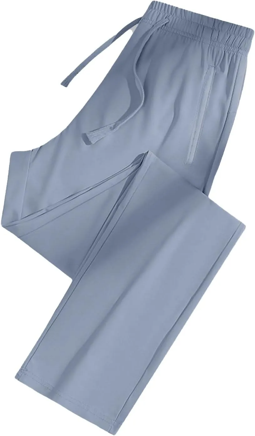Women's Sweatpants Baggy Casual Drawstring Straight Leg Lounge Pants Outfits Athletic Breathable Joggers with Pockets