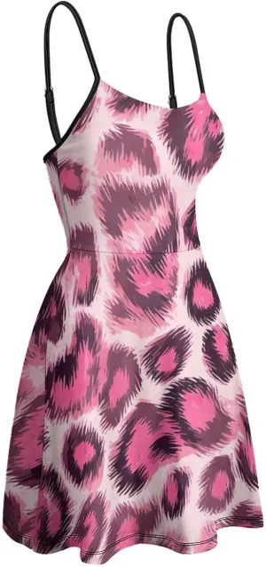 Women's U-Neck Sleeveless Midi Tank Dress for Party Holiday Beach