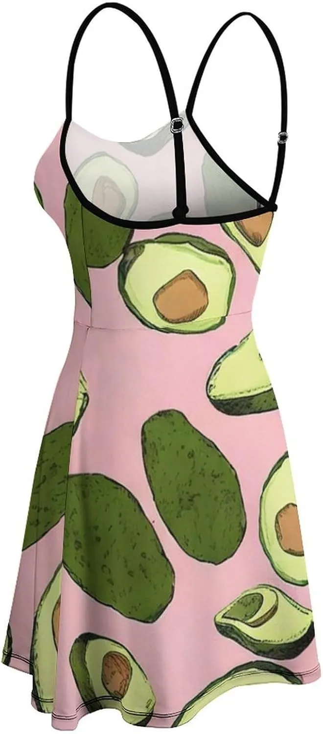Women's U-Neck Sleeveless Midi Tank Dress for Party Holiday Beach