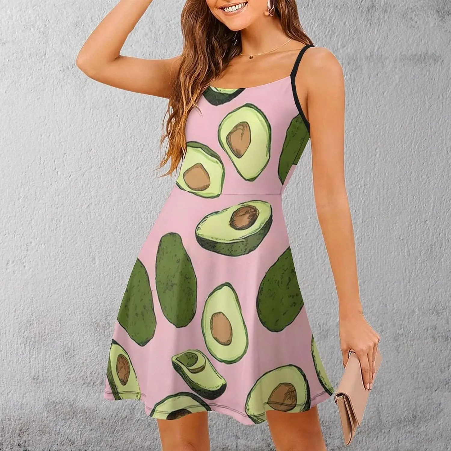 Women's U-Neck Sleeveless Midi Tank Dress for Party Holiday Beach