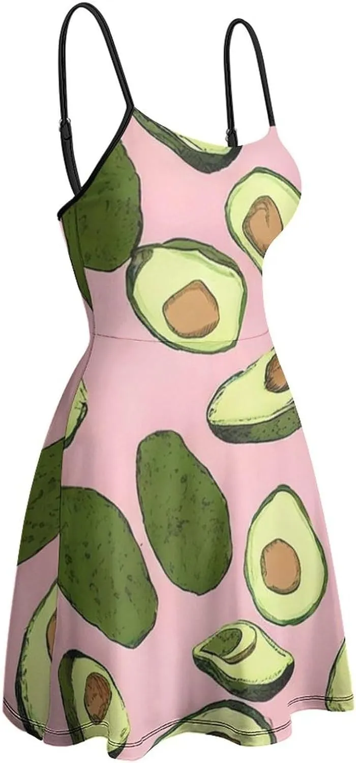 Women's U-Neck Sleeveless Midi Tank Dress for Party Holiday Beach