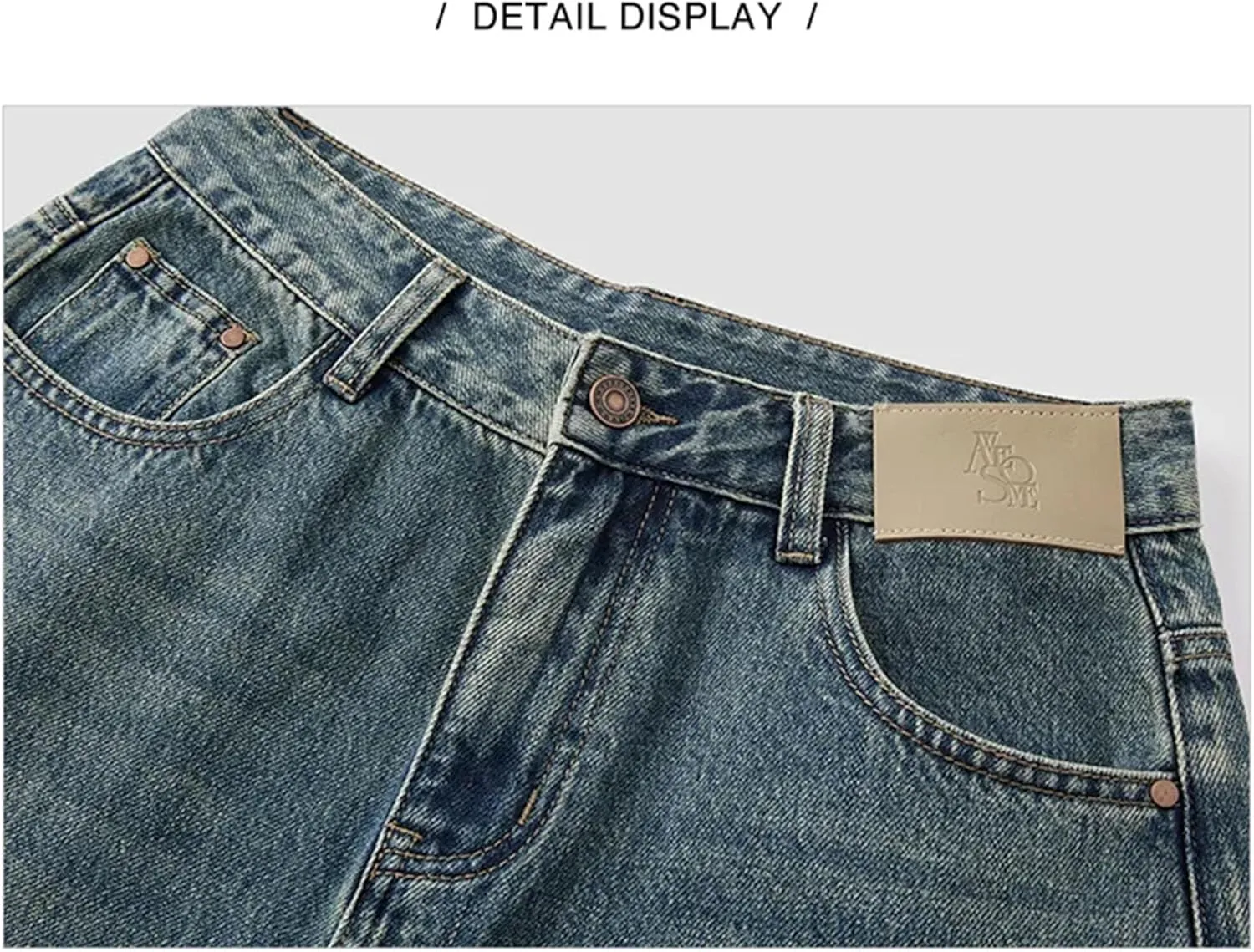 Womens Wide Leg High Waisted Jeans Boyfriend Flare Stretch Vintage Trendy Slimming Long Trousers