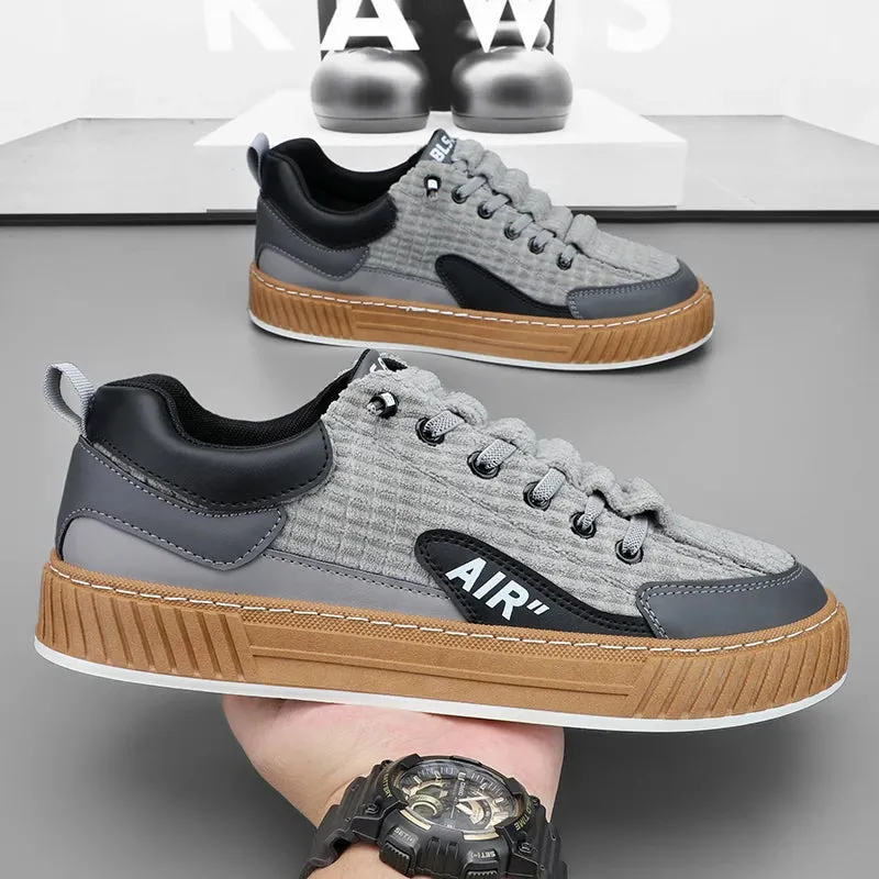 Youth Trendy Board Shoes Corduroy Student Sports Shoes Outdoor Sneakers Male  Footwear