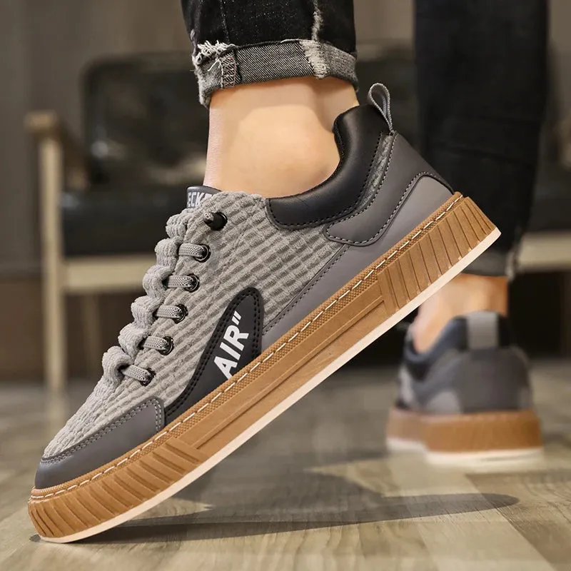 Youth Trendy Board Shoes Corduroy Student Sports Shoes Outdoor Sneakers Male  Footwear